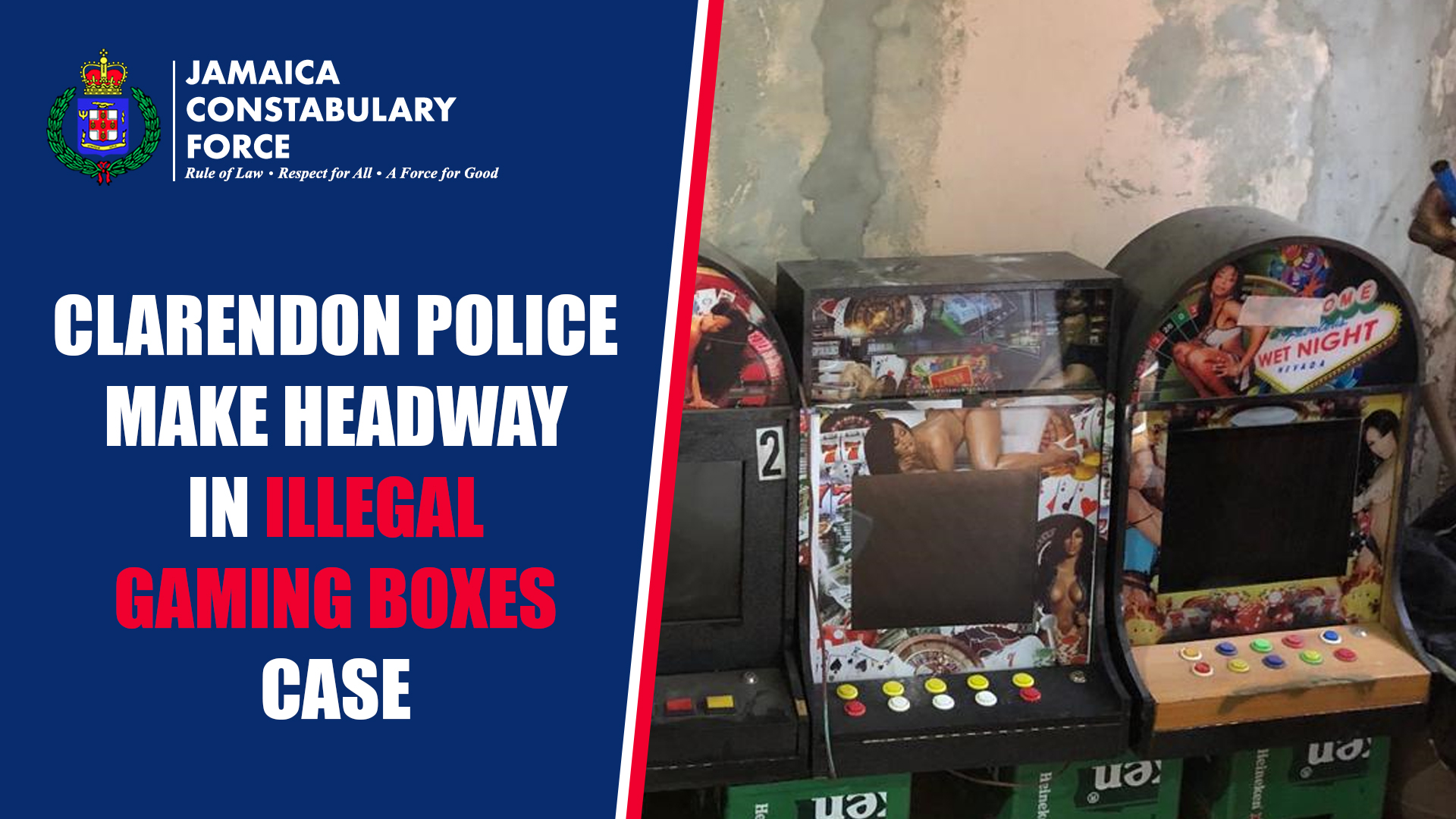 Clarendon Police Make Headway in Illegal Gaming Boxes Jamaica
