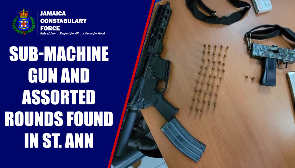 Sub-machine gun and assorted rounds found in St. Ann - Jamaica ...