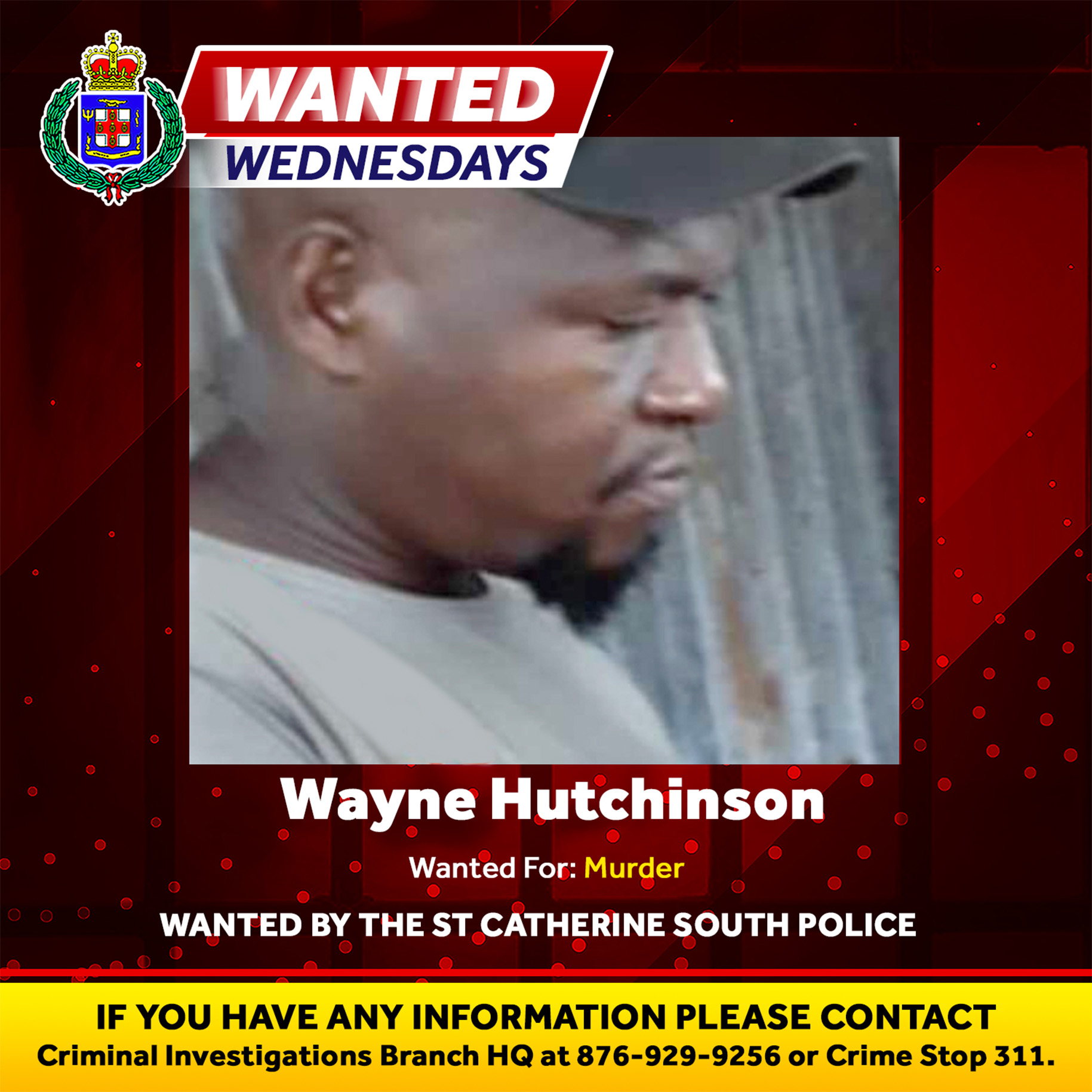 Wayne Hutchinson Jamaica Constabulary Force