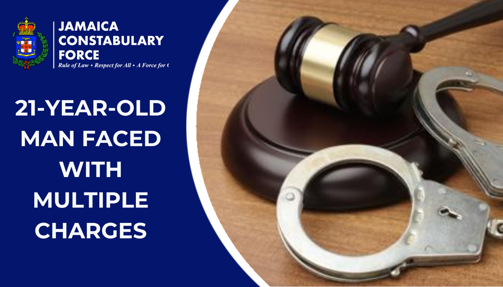 21-year-old Man Faced with Multiple Charges - Jamaica Constabulary Force
