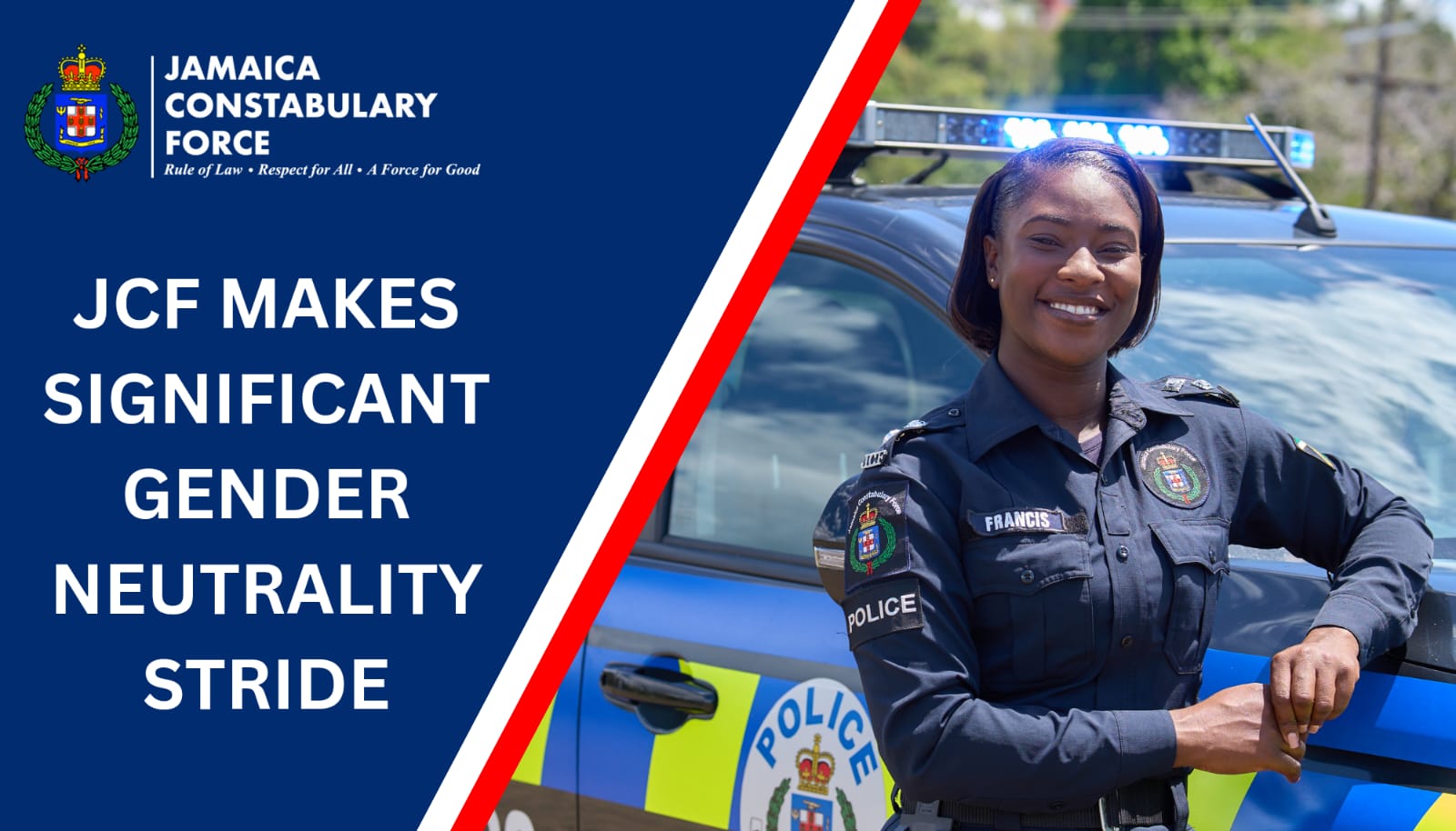 JCF Makes Significant Gender Neutrality Stride - Jamaica Constabulary Force