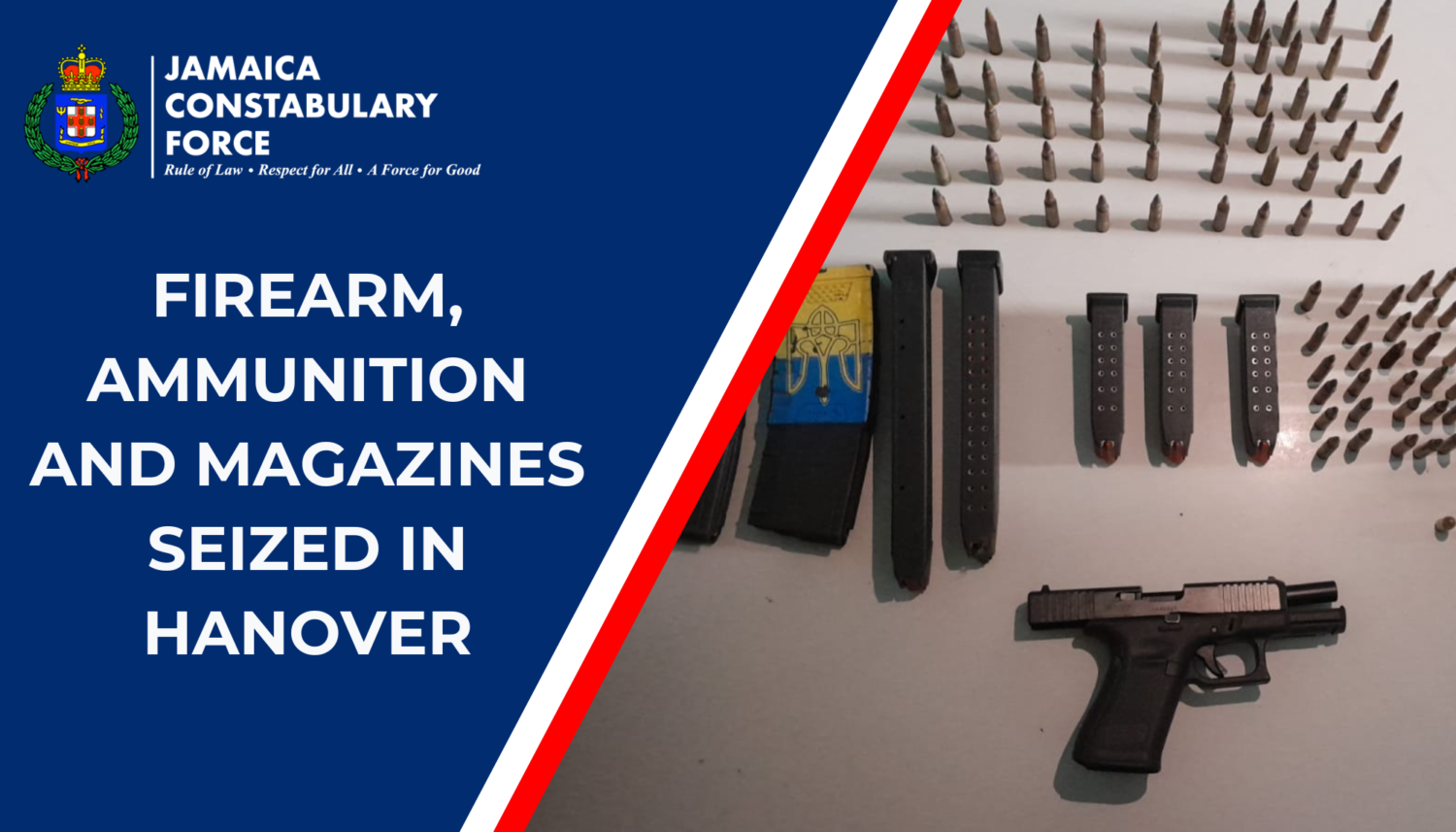 Firearm, Ammunition And Magazines Seized In Hanover - Jamaica 