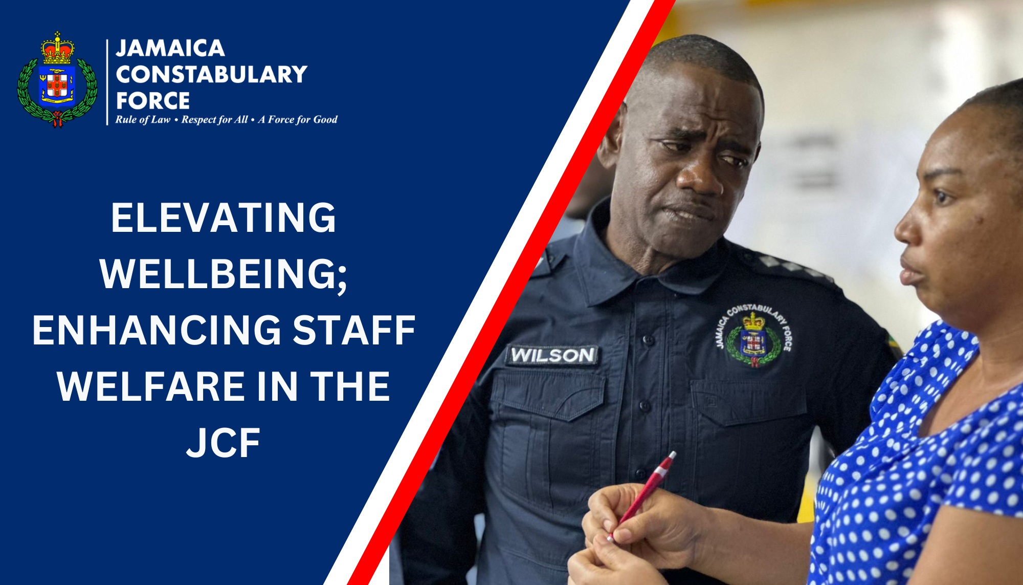 Elevating Wellbeing; Enhancing Staff Welfare in the JCF - Jamaica ...