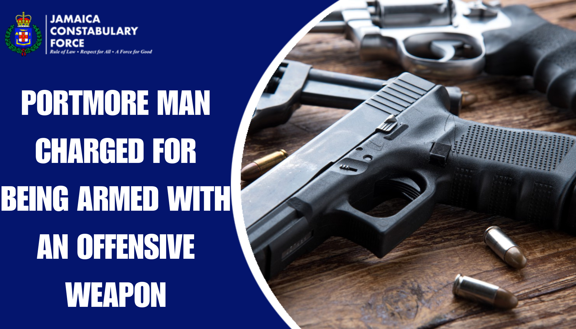 Portmore Man Charged for Being Armed with an Offensive Weapon – Jamaica ...