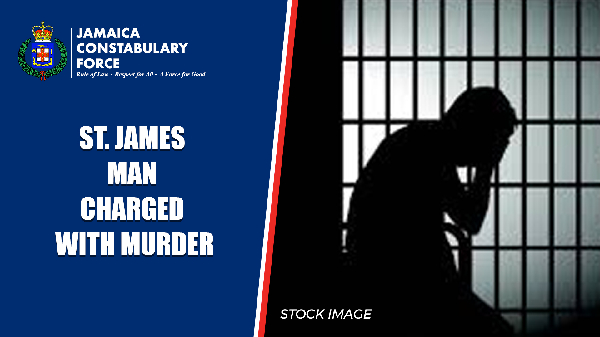 St. James Man Charged with Murder – Jamaica Constabulary Force