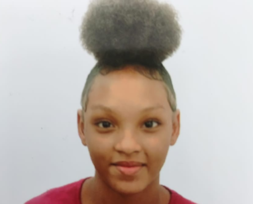 A High Alert has been activated for 12-year-old Stacy-Ann McIntosh of the Wortley Girl’s Home on Constant Spring Road in St. Andrew, who has been missing since Thursday, January 30. She is of fair complexion, slim build, curly Indian hair, 157 centimeters (5feet 2 inches) tall, and is soft spoken. Reports from the Constant Spring Police are that Stacy-Ann was last seen on a bus heading to Constant Spring at about 1:40p.m. She was dressed in blue tunic, with yellow piping on the sleeves; black shoe and navy blue sock. Her black bag pack has the markings ‘children advocate.’ Stacy-Ann has not been heard from since. Anyone knowing the whereabouts of Stacy-Ann McIntosh is being asked to contact the Constant Spring Police at 876-9241421, the 119 Police Emergency number or the nearest police station.