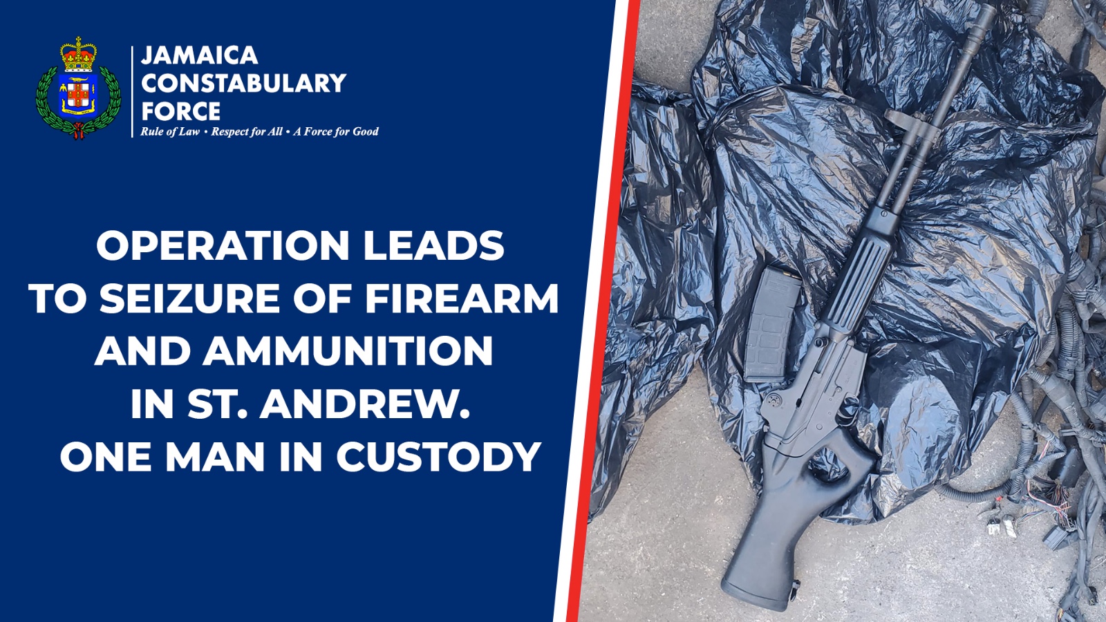 Operation Leads to Seizure of Firearm and Ammunition in St. Andrew, One ...