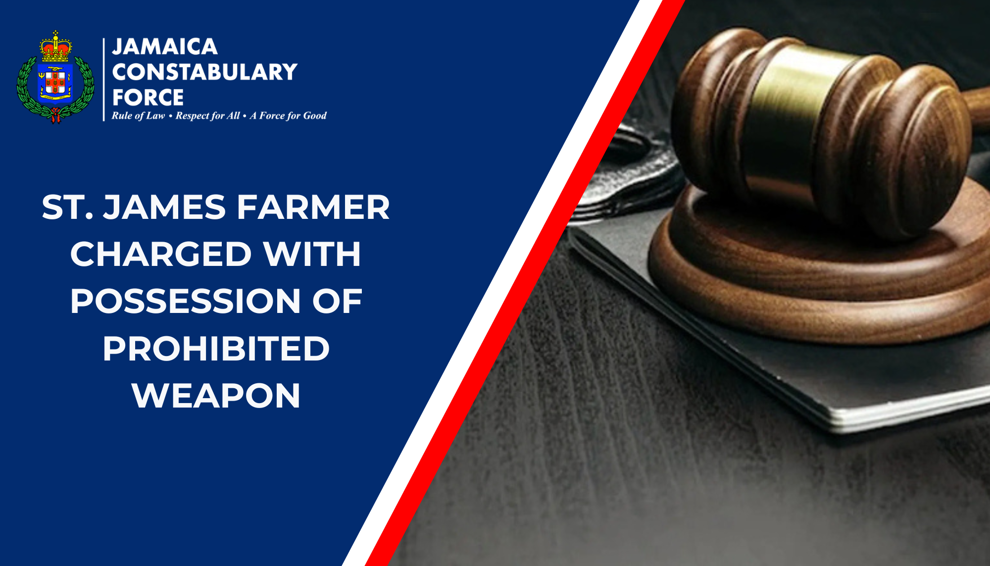 ST JAMES FARMER CHARGED WITH POSSESSION OF PROHIBITED WEAPON - Jamaica ...