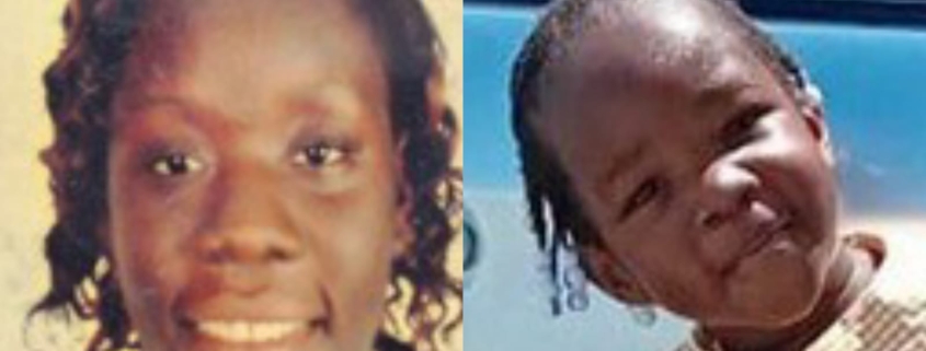 Thirty-four-year-old Sashina Holmes and her daughter, 4-year-old Annastacia Dyce both of Allistair Avenue, Bridgeport, Portmore, St. Catherine have been missing since Monday, February 10. Holmes is of dark complexion, medium build and about 168 centimeters (5 feet 6 inches) tall, while Annastacia is of dark complexion and slim build. Reports from the Bridgeport Police are that at about 9:20 a.m., Holmes was last seen driving her Toyota Axio motor car in her community with Annastacia aboard. Holmes was wearing a pink blouse and a blue denim skirt, while Annastacia was dressed in a pink blouse and floral shorts. All attempts to contact them have proven futile. Anyone knowing the whereabouts of Sashina Holmes and Annastacia Dyce is being asked to contact the Bridgeport Police at 876-988-2697, the 119 Police Emergency number or the nearest police station.