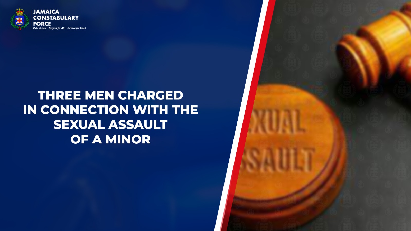 THREE MEN CHARGED IN CONNECTION WITH THE SEXUAL ASSAULT OF A MINOR ...