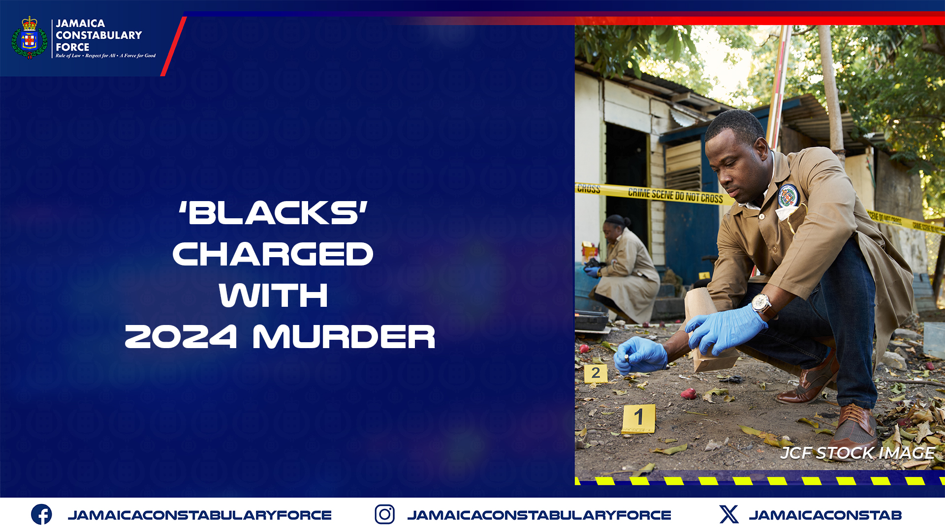 ‘Blacks’ Charged With 2024 Murder – Jamaica Constabulary Force