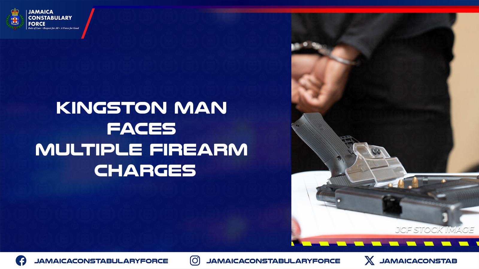Kingston Man Faces Multiple Firearm Charges - Jamaica Constabulary Force