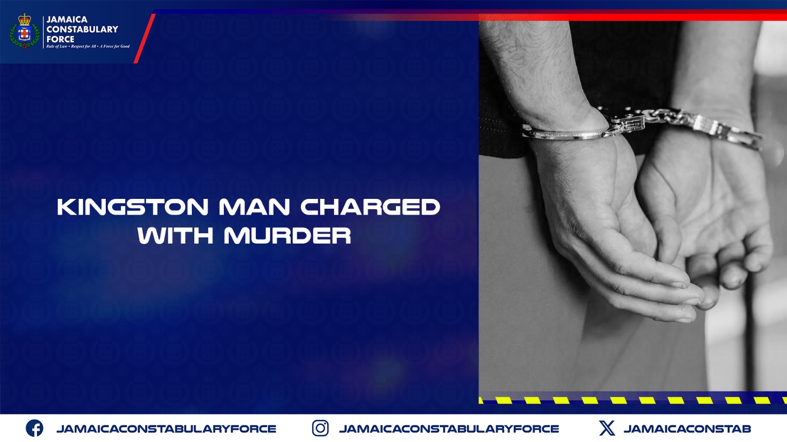 Kingston Man Charged with Murder - Jamaica Constabulary Force