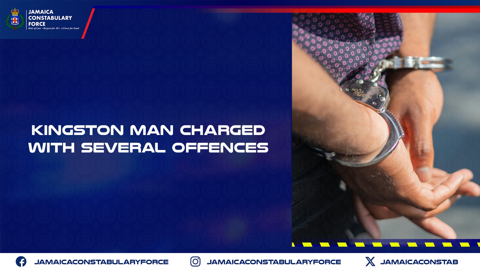 Kingston Man Charged with Several Offences – Jamaica Constabulary Force