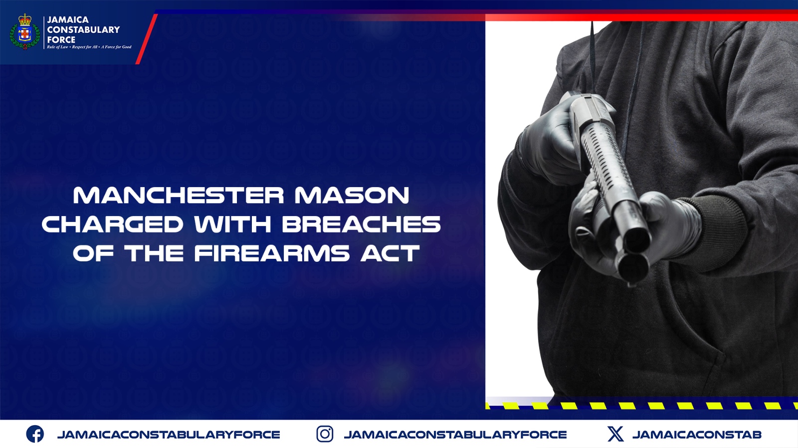 Manchester Mason Charged with Breaches of the Firearms Act - Jamaica ...