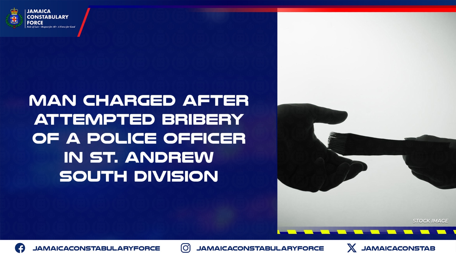 Man Charged After Attempted Bribery of a Police Officer in St. Andrew ...