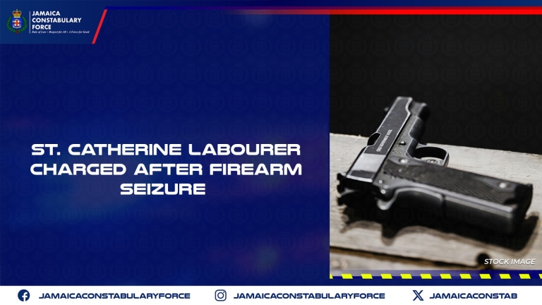 St. Catherine Labourer Charged After Firearm Seizure – Jamaica ...