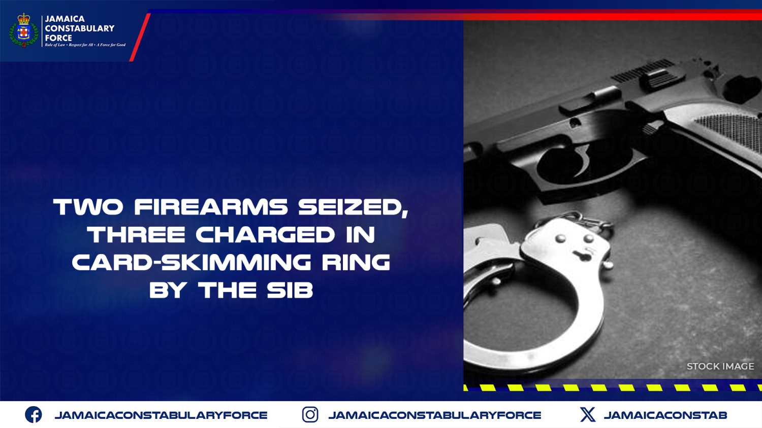 Two Firearms Seized, Three Charged in Card-Skimming Ring by the SIB ...