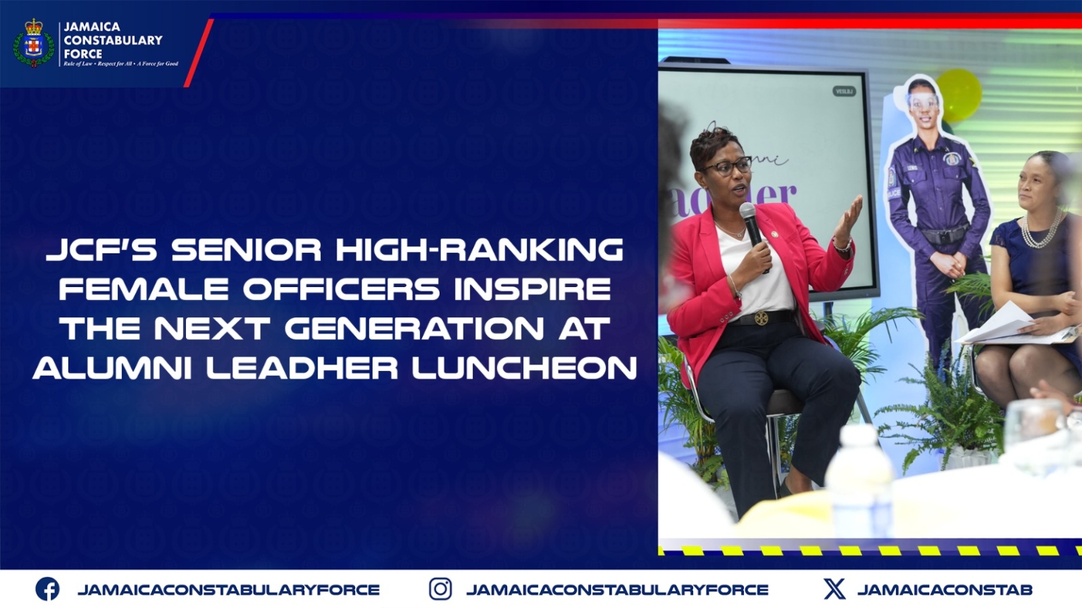 JCF’s Senior High-Ranking Female Officers Inspire the Next Generation ...